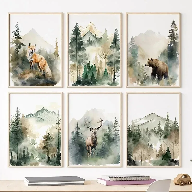 Poster e Stampe Nordiche con O - Baby Nursery Animal Pictures recensione e prezzo